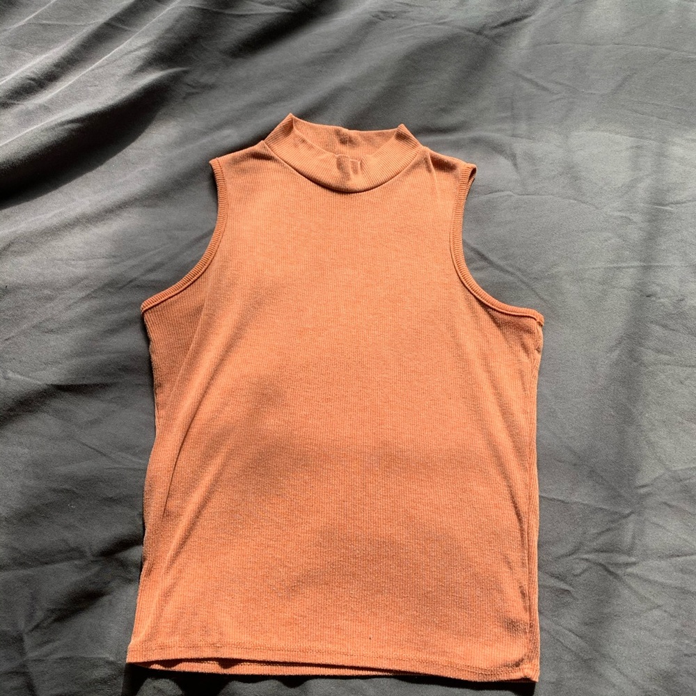 mock turtleneck crop top